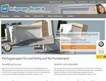 Tablet Screenshot of fertiggaragen-discount.de